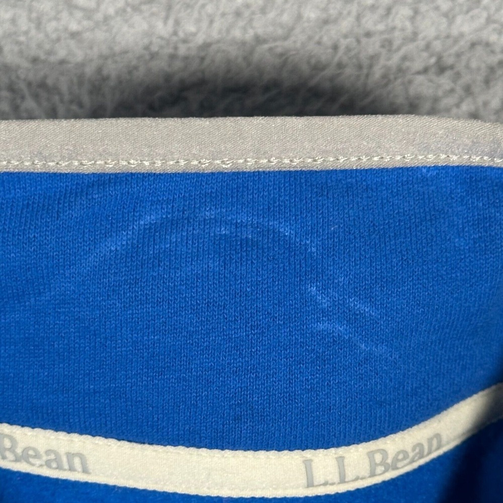 LL Bean Sweatshirt Mens Size XLT Blue 1912 Anorak Pullover Outdoor Fleece Snap - Picture 5 of 10
